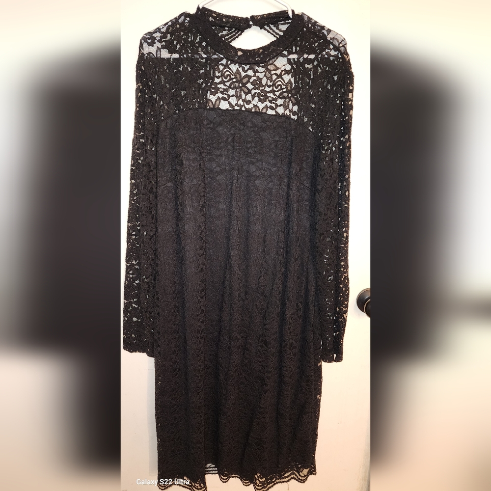 Lane Bryant Black Lace dress size 20